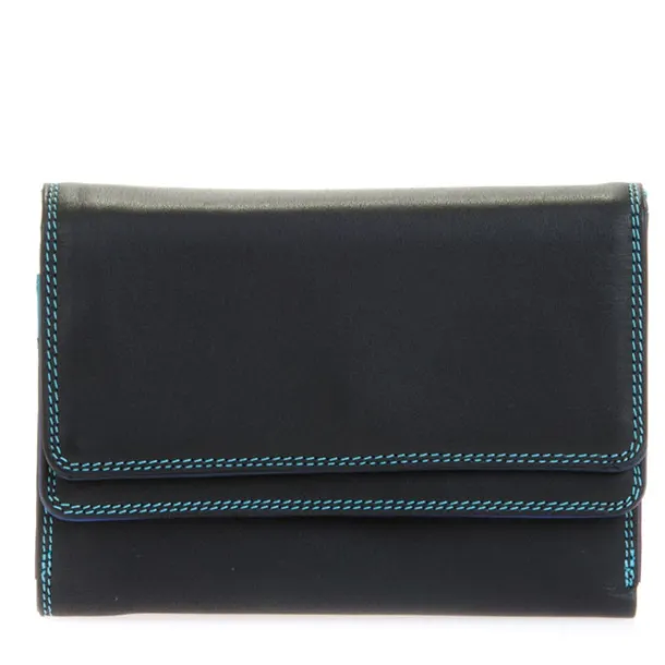 Double Flap Purse/Wallet Black Pace | Mywalit Best Sale