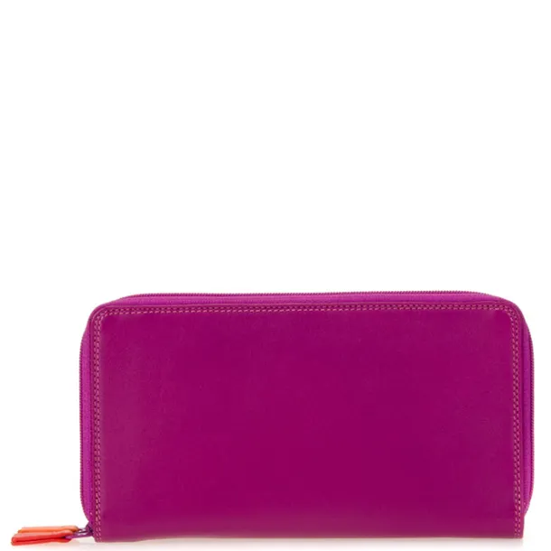 Large Double Zip Wallet Sangria Multi | Mywalit Shop