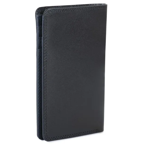 Men's Bi-colour Mini Bi-Fold Wallet Black-Blue | Mywalit Fashion