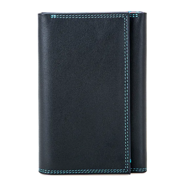 Men's Tri-fold Wallet with Zip Nappa Black Pace | Mywalit Cheap