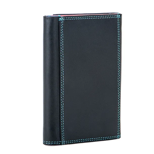 Men's Tri-fold Wallet with Zip Nappa Black Pace | Mywalit Cheap