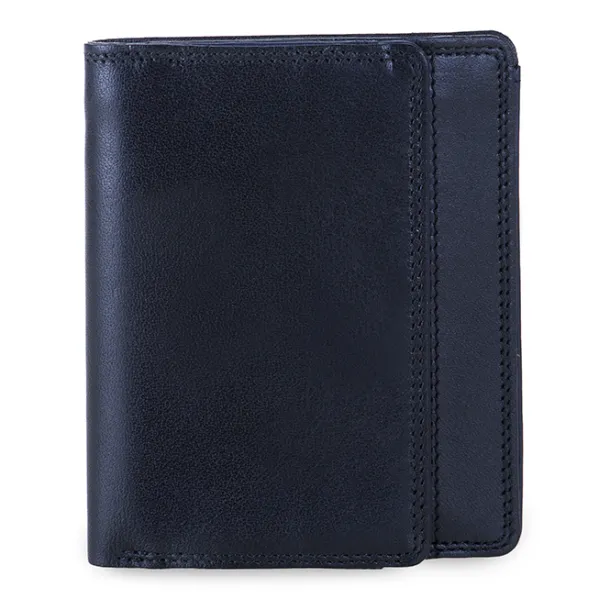 Men's Wallet w/Coin Tray Black-Blue | Mywalit Cheap