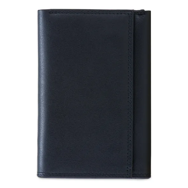 RFID Men's Tri-fold Wallet with Zip Nappa Black | Mywalit Best