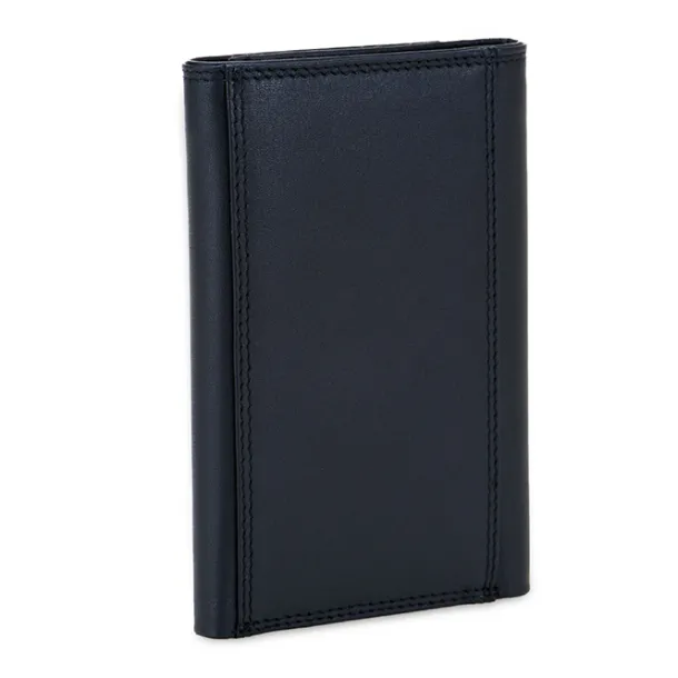 RFID Men's Tri-fold Wallet with Zip Nappa Black | Mywalit Best