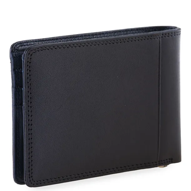 RFID Slim Money Clip Wallet Black-Blue | Mywalit Outlet