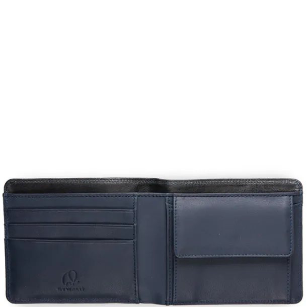 RFID Standard Men's Wallet with Coin Pocket Black-Blue | Mywalit Clearance