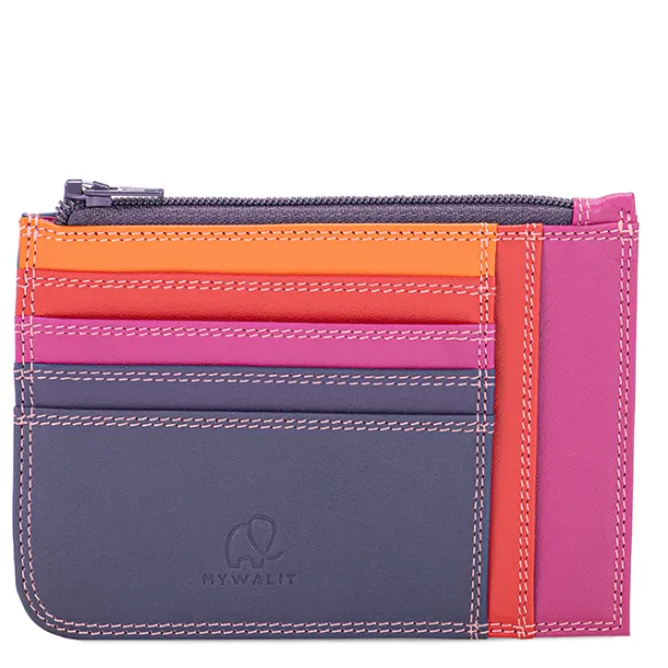 Slim Credit Card Holder with Coin Purse Sangria Multi | Mywalit Online