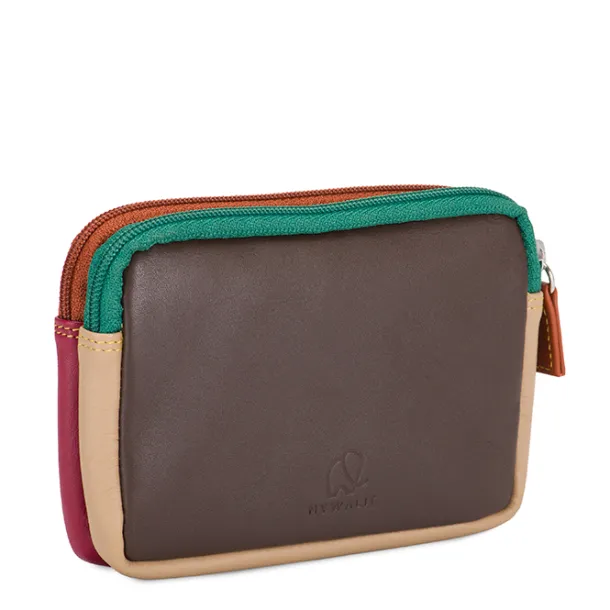 Small Leather Double Zip Purse Bosco | Mywalit Outlet