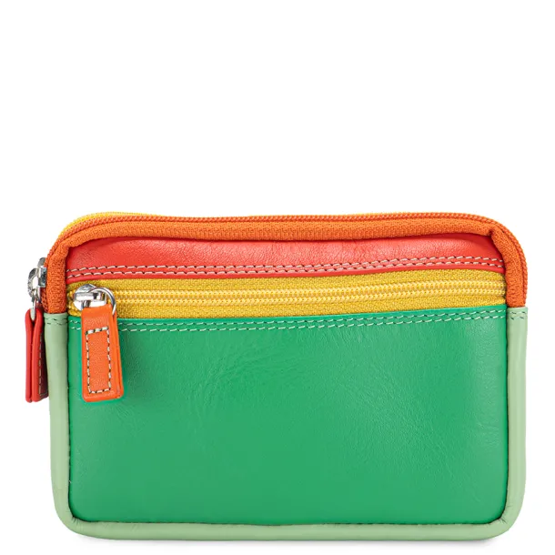 Small Leather Double Zip Purse Sicily | Mywalit Fashion