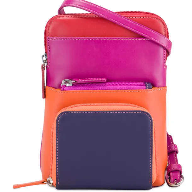 Travel Tri-Zip Crossbody Sangria Multi | Mywalit New